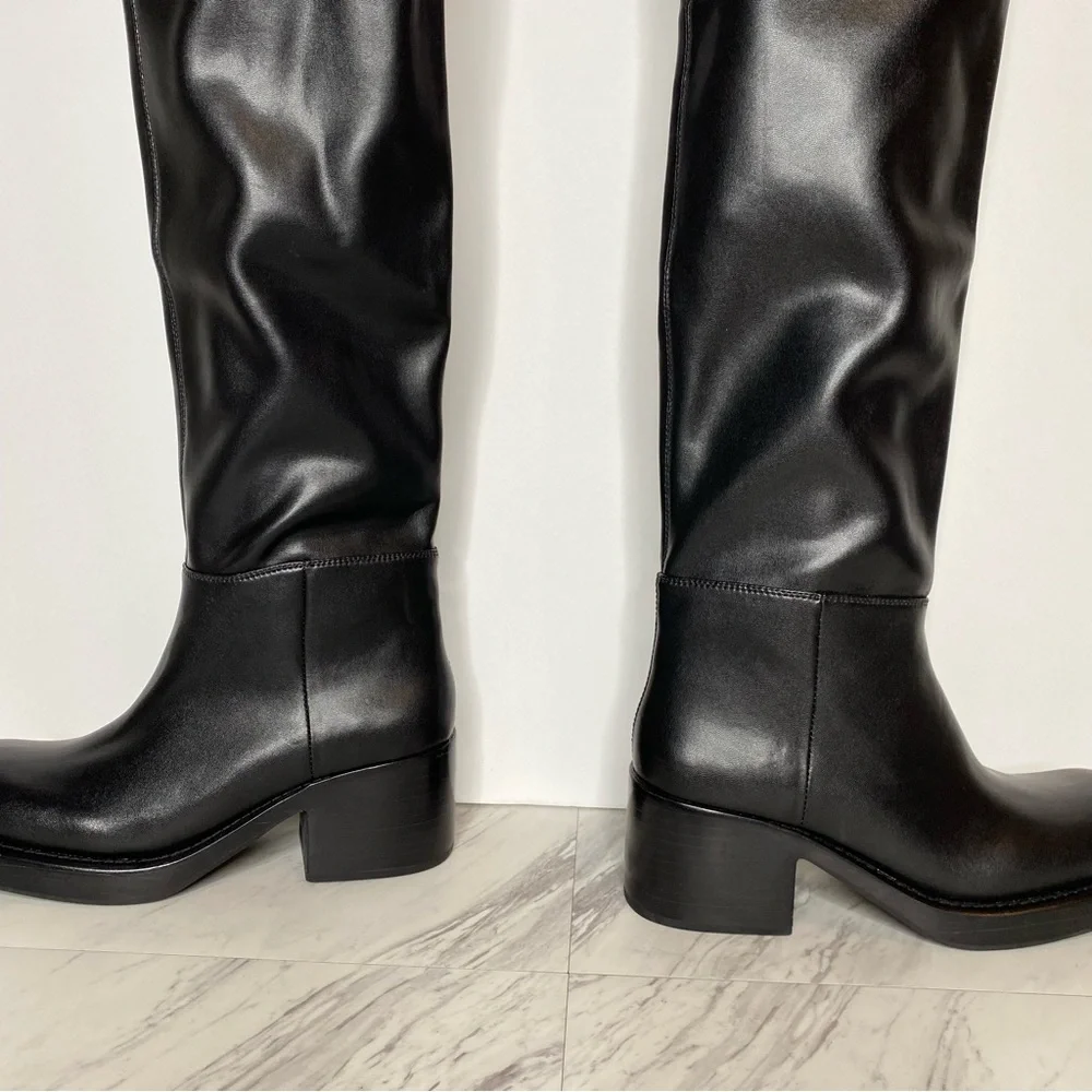 Jeffrey Campbell Reflect Ok Black Thigh High Boot 6 1/2